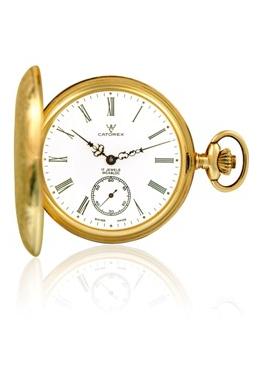 Catorex Mens 171.6.1634.110 Les Breuleux Collection Automatic White Dial Pocket Watch