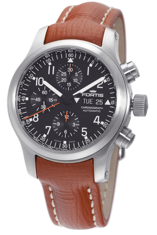 Fortis Mens B-42 Pilot Professional Chronograph - 635.10.11 L.08